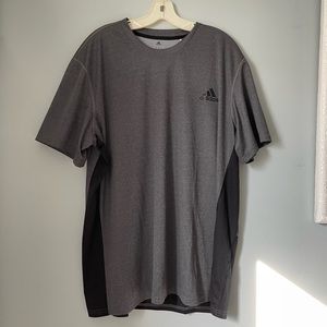 NEW Adidas Grey Black Exercise Tee